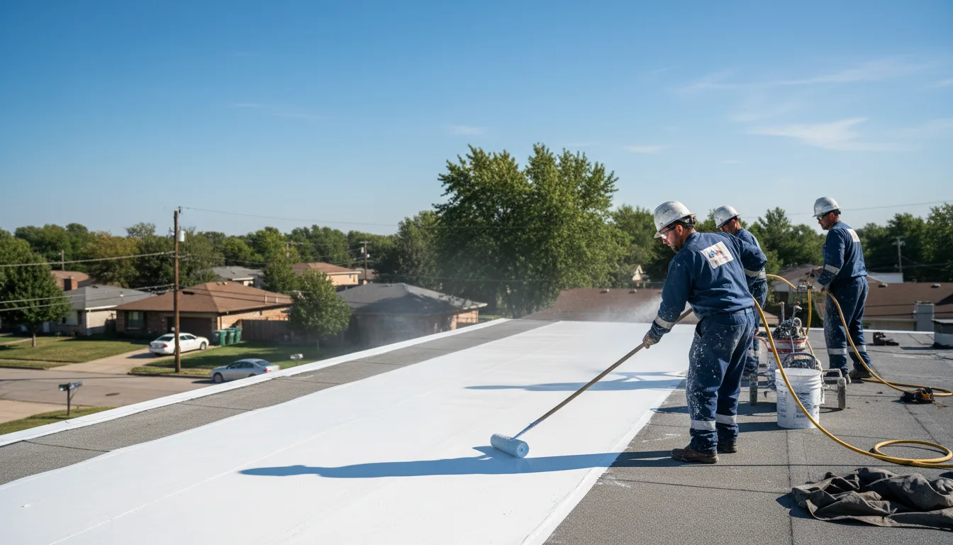 Commercial roof coating in Grand Blanc, MI near me